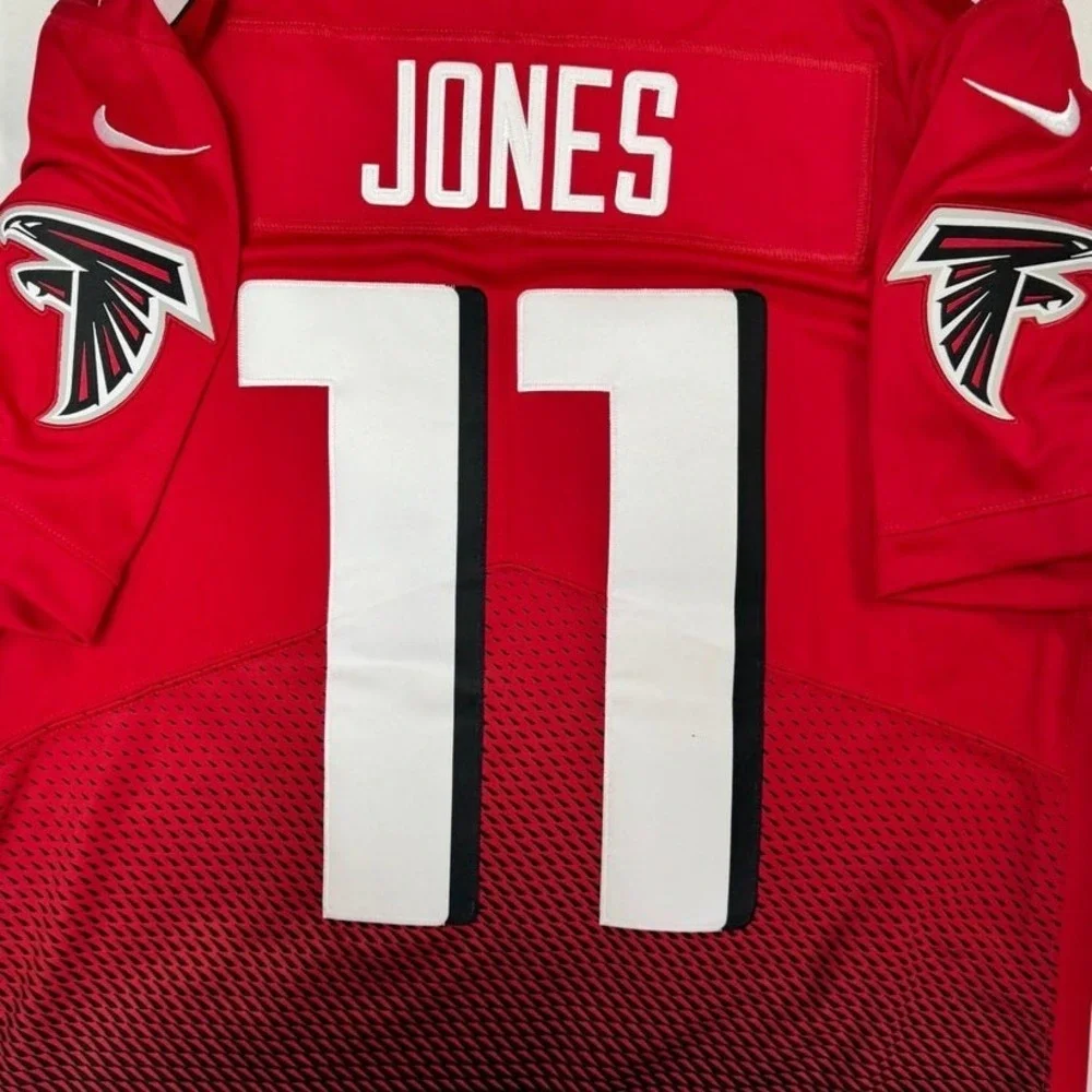 Mens Nike Julio Jones #11 Atlanta Falcons Elite Home Red Size M